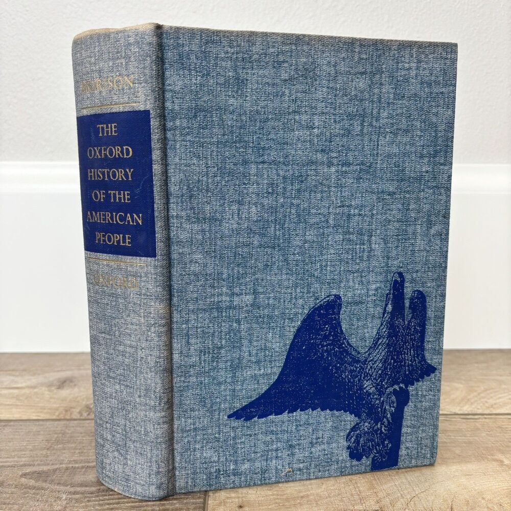 Vintage The Oxford History of the American People Book 1965 Coffee Table Decor